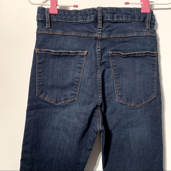 Zara High Waisted Dark Stretchy Jeans - Picture 4 of 9